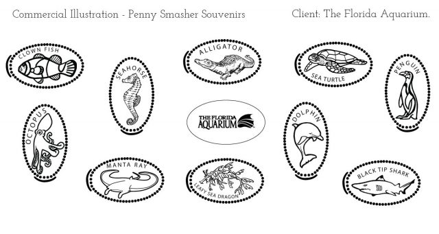 commercial illustration penny smashers
